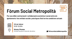 Jornada del Fòrum Social Metropolità 2023