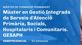 Sessió informativa del Màster GESAPH d'IL3 - Universitat de Barcelona