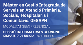 Sessió informativa del Màster GESAPH d'IL3 - Universitat de Barcelona