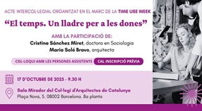 Acte Intercol·legial: “El temps. Un lladre per a les dones”