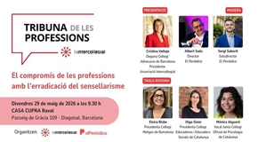 TRIBUNA DE LES PROFESSIONS: El compromís de les professions en l’erradicació del sensellarisme